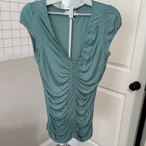 Kenar Teal Viscose Blend Top